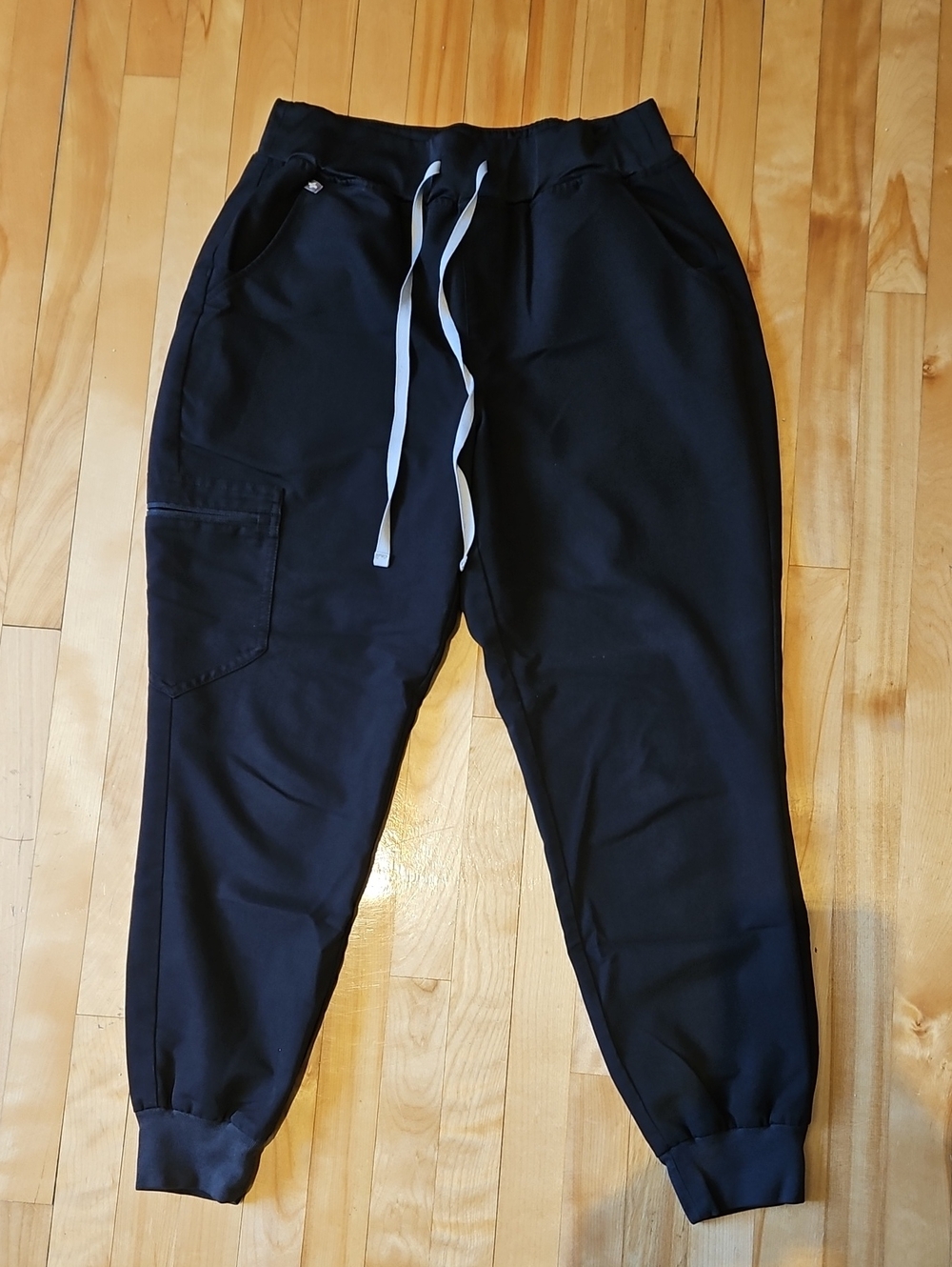 Figs Black Drawstring Jogger Pants